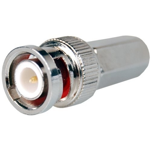 BNC Coaxial Connector Male Video Plug Coupler Connector for CCTV Camera and Coax Cable